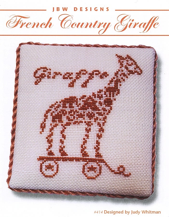 French Country Giraffe - Cross Stitch Pattern