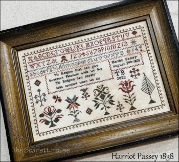Harriot Passey 1838 - Cross Stitch Pattern