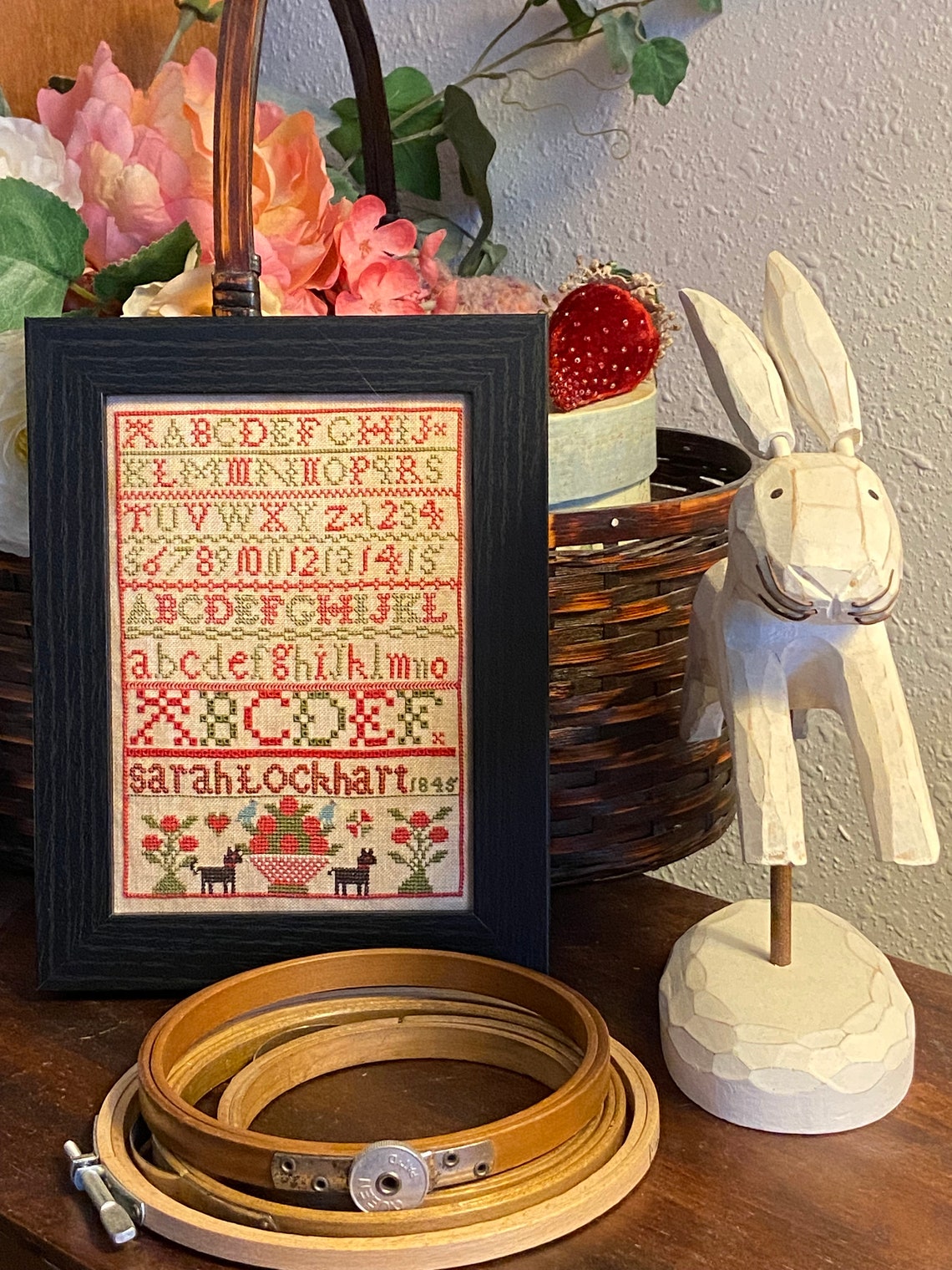 Miss Sarah Lockhart 1845 - Cross Stitch Pattern