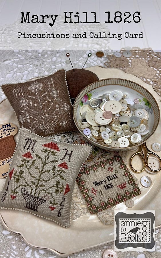 Mary Hill 1826 - Cross Stitch Pattern