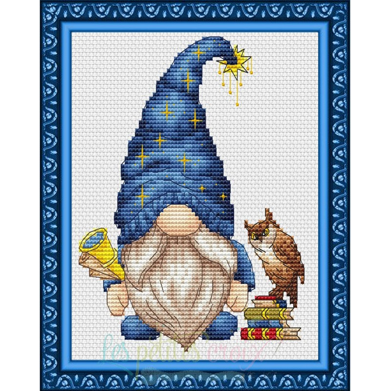 Astrologer Gnome - Cross Stitch Pattern