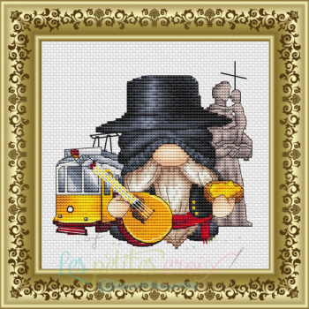 Gnome To Portugal - Cross Stitch Pattern