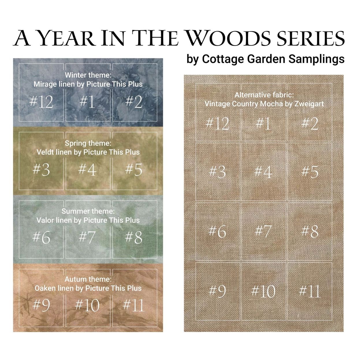 Year In The Woods #5 - Ferret - Cross Stitch Pattern