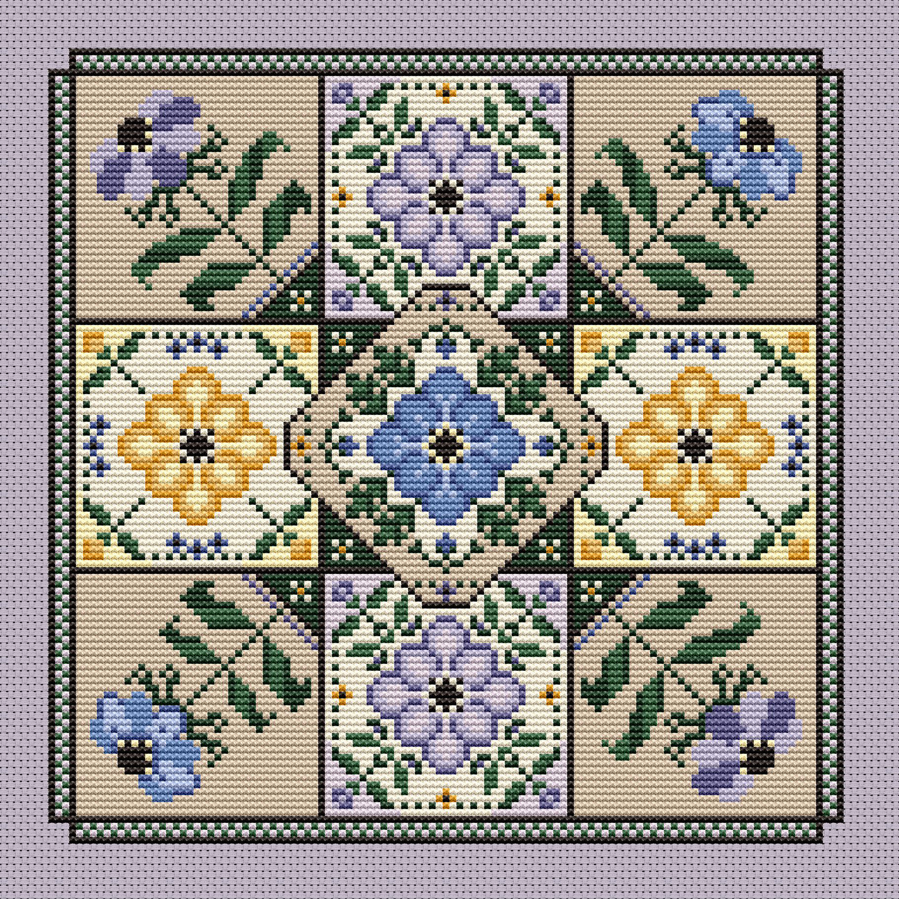 Windflower - Cross Stitch Pattern