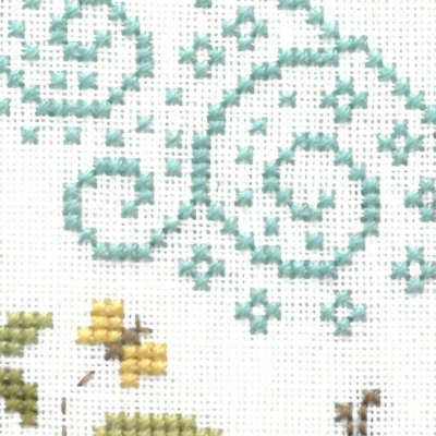 Un Lapin Dans Mon Jardin - Cross Stitch Pattern