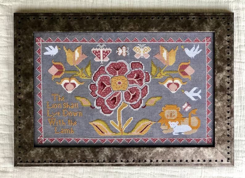 Lion & The Lamb - Cross Stitch Pattern