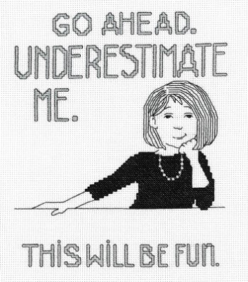 Underestimate Me - Cross Stitch Pattern