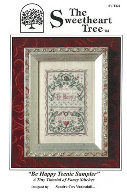 Be Happy Teenie Sampler - Cross Stitch Pattern