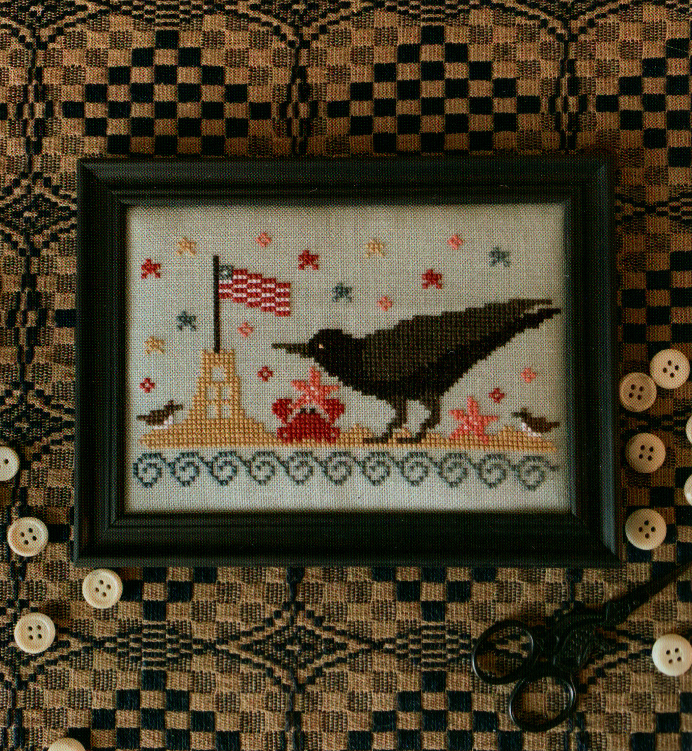 Day At The Sea Shore - Cross Stitch Pattern