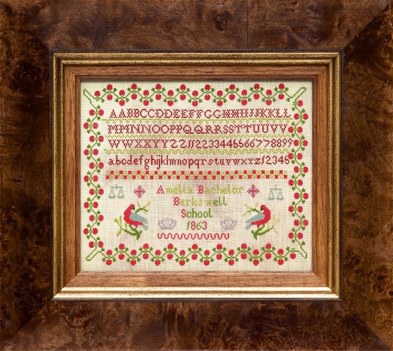 Amelia Bachelor 1863 - Cross Stitch Pattern