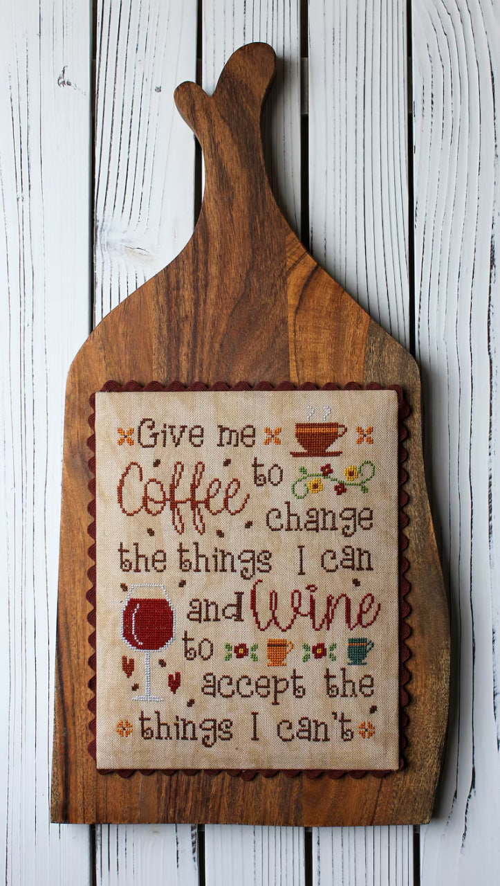 Coffee Or Wine Today? - Cross Stitch Pattern