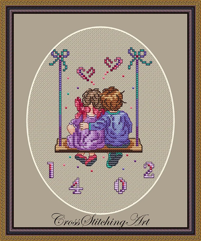 You Are My Valentine - Cross Stitch Pattern