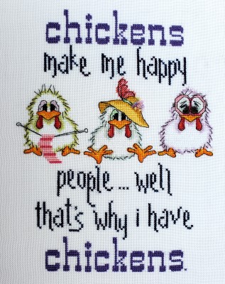 Chickens Make Me Happy - Cross Stitch Pattern