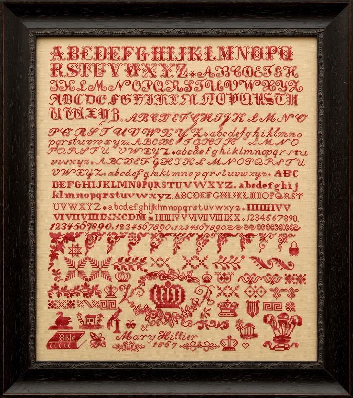 Mary Hillier 1867 - Cross Stitch Pattern