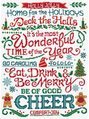 Wonderful Time Of The Year - Cross Stitch Pattern