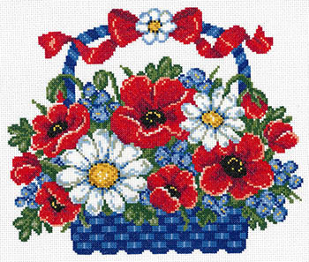 Patriotic Bouquet - Cross Stitch Pattern
