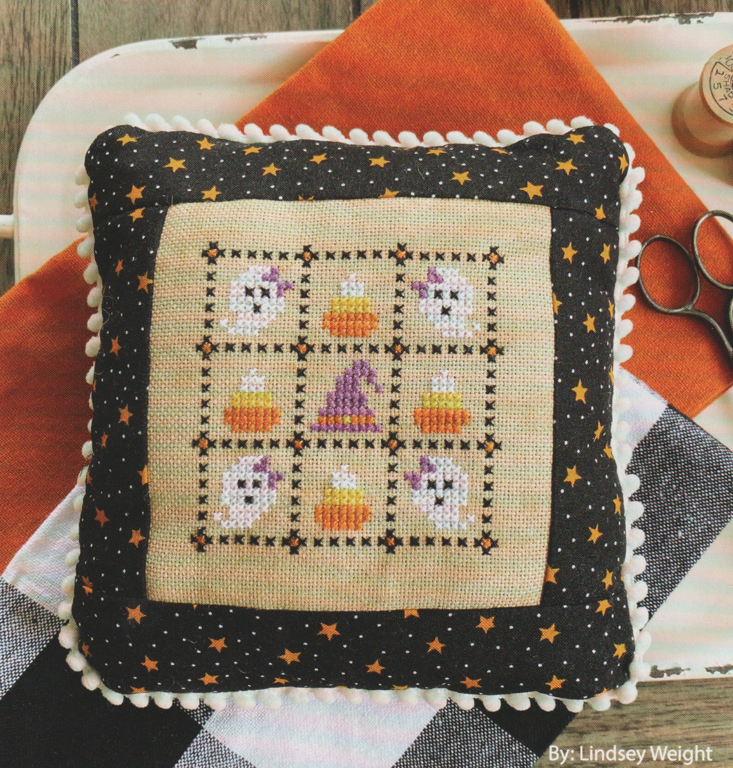 October Nine Patch - Cross Stitch Pattern