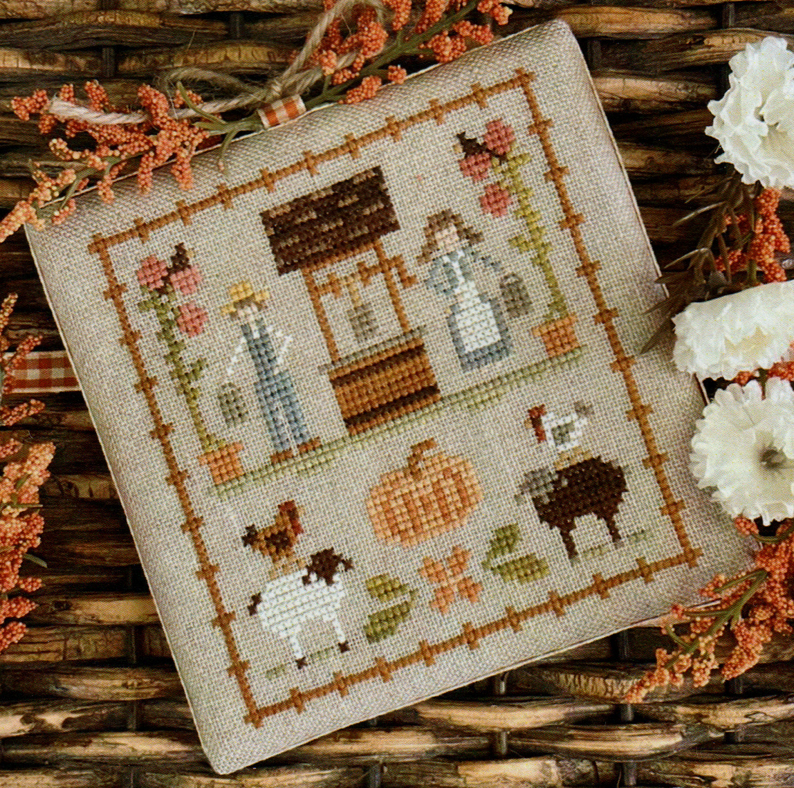 Fall on the Farm 9 - Wishing You Well - Cross Stitch Pattern