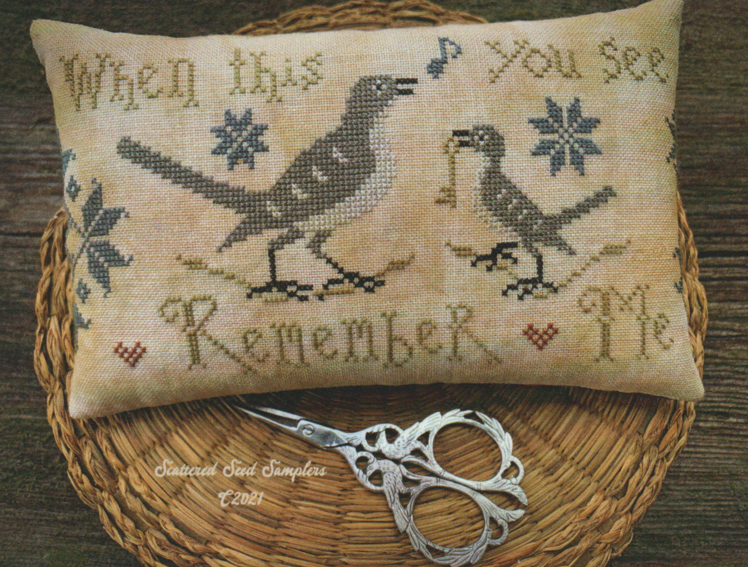 Mockingbird's Message - Cross Stitch Pattern