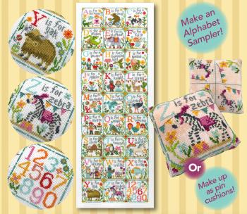 Happy Alphabet 9 - YZ - Cross Stitch Pattern