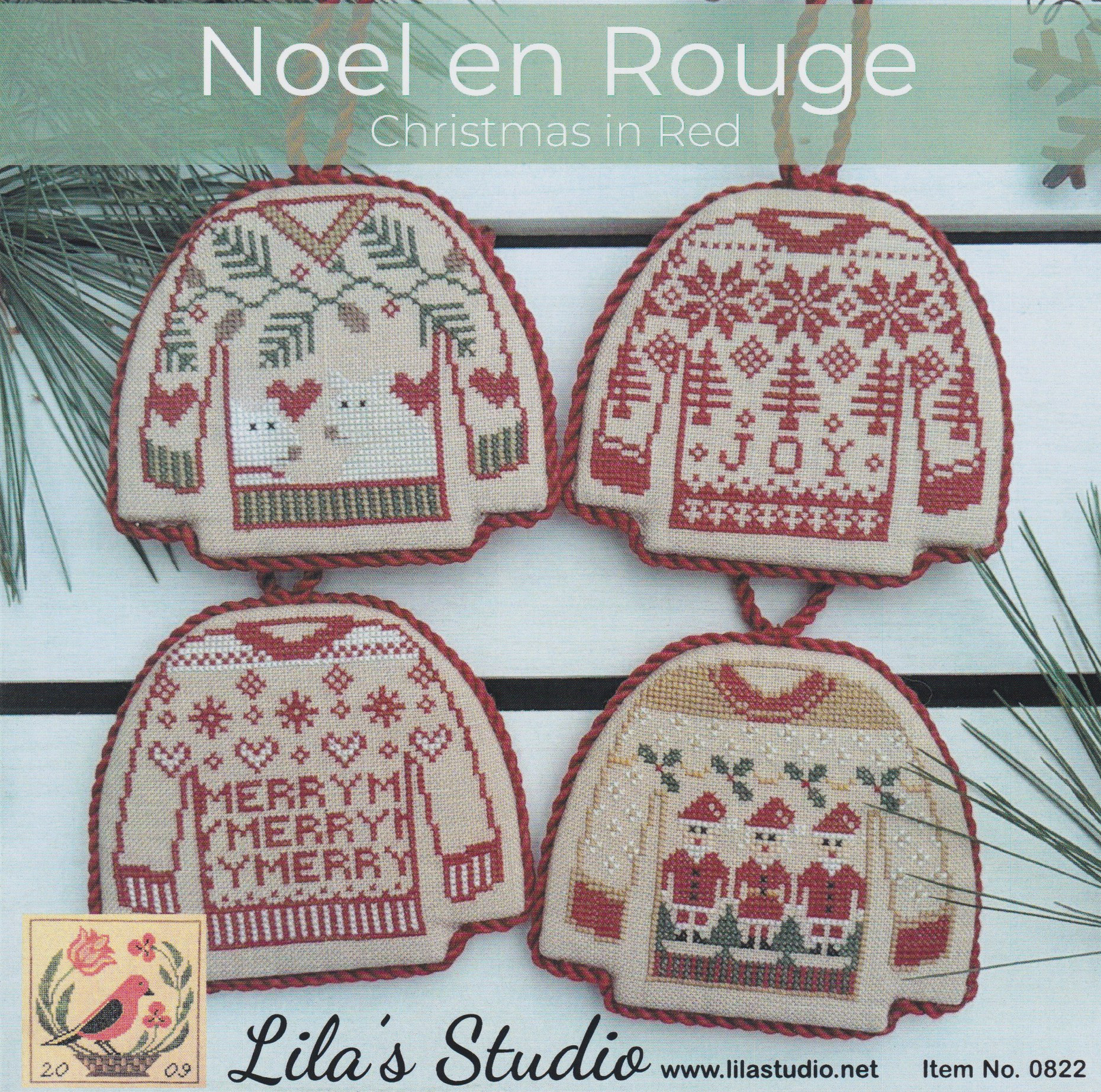 Noel En Rouge (Christmas In Red) - Cross Stitch Pattern