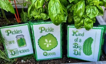 Sweet Mixed Pickles 3-Pack - Cross Stitch Pattern