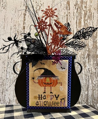 Pumpkin Witch - Cross Stitch Pattern