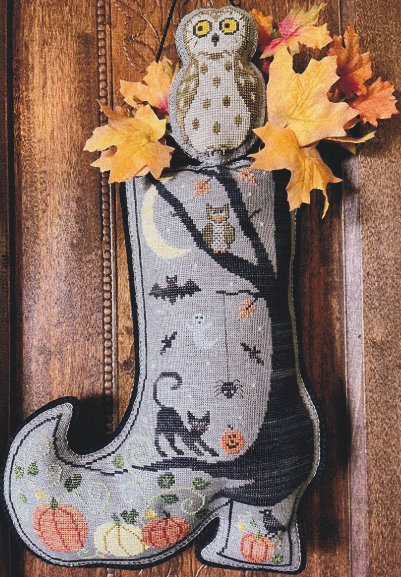 Hoot In A Boot - Cross Stitch Pattern