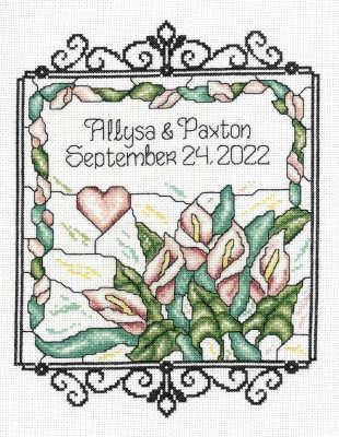 Calla Lily Wedding - Cross Stitch Pattern