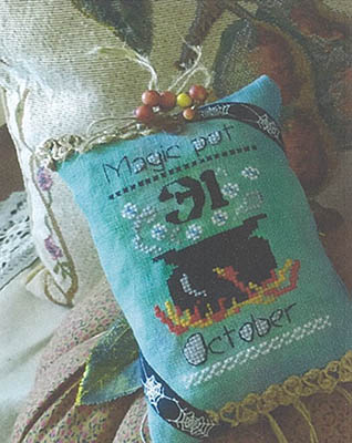 Magic Pot - Halloween Cross Stitch Pattern