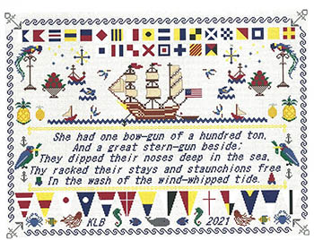 Nautical Sampler - Cross Stitch Pattern