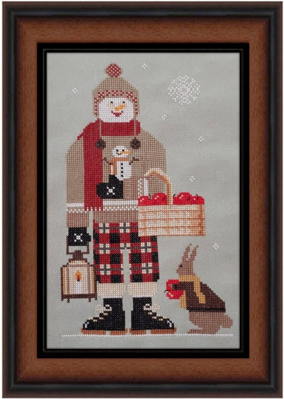 Twin Peak Snowman 2022 - Cross Stitch Pattern