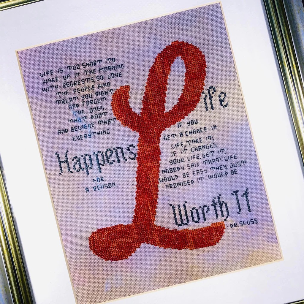 Life Is Too Short - Cross Stitch Pattern