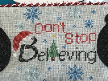 Don't Stop Believing - Christmas Cross Stitch Pattern