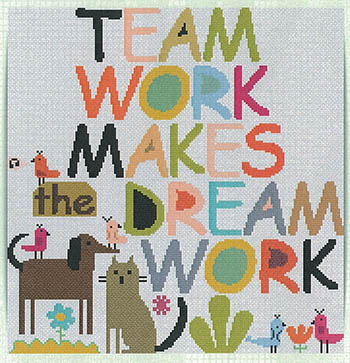 Team Work - Cross Stitch Pattern