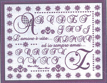 Romantic Sampler - Cross Stitch Pattern