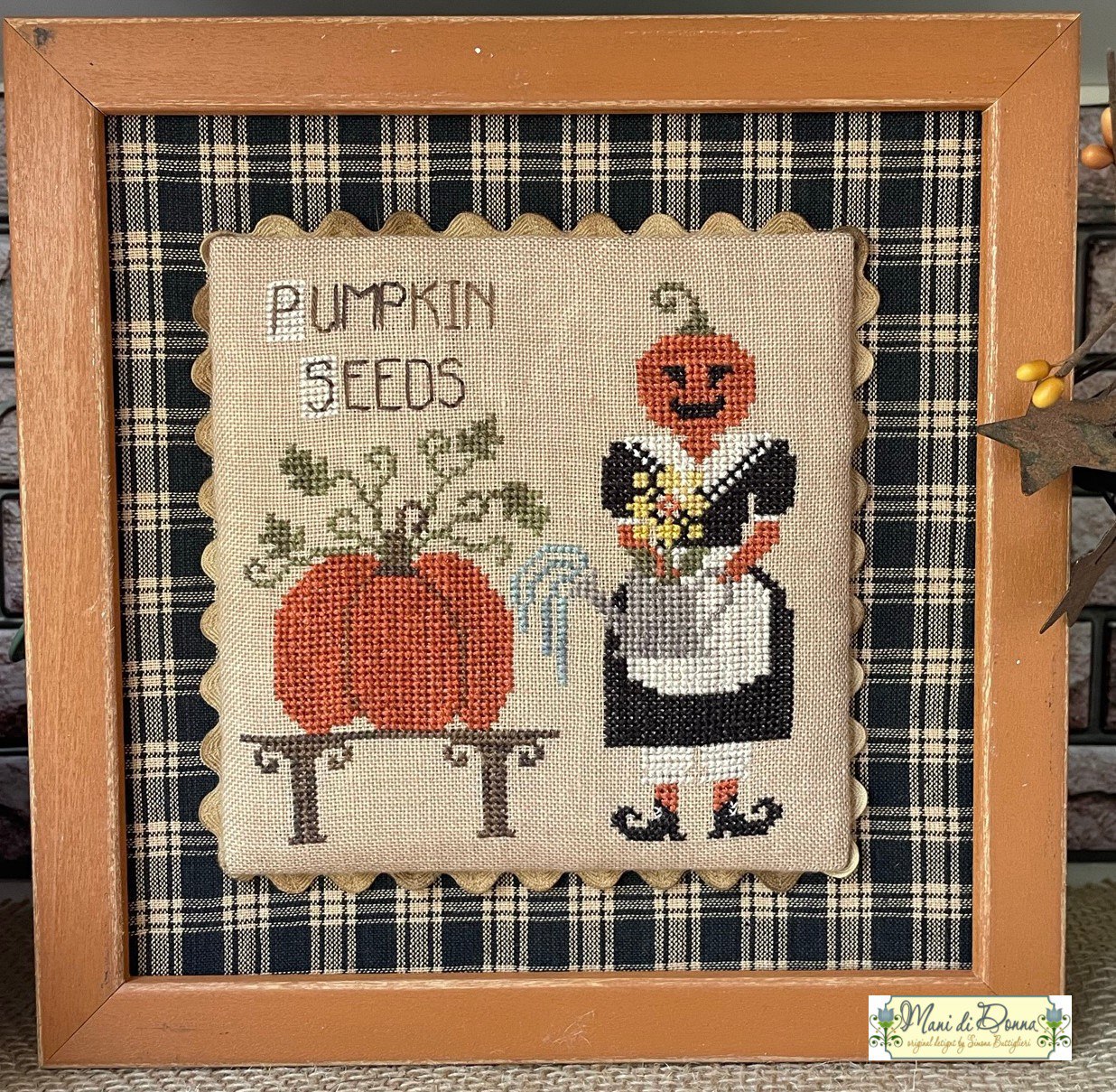 Seeds Of Lady Pumpkin - Cross Stitch Pattern