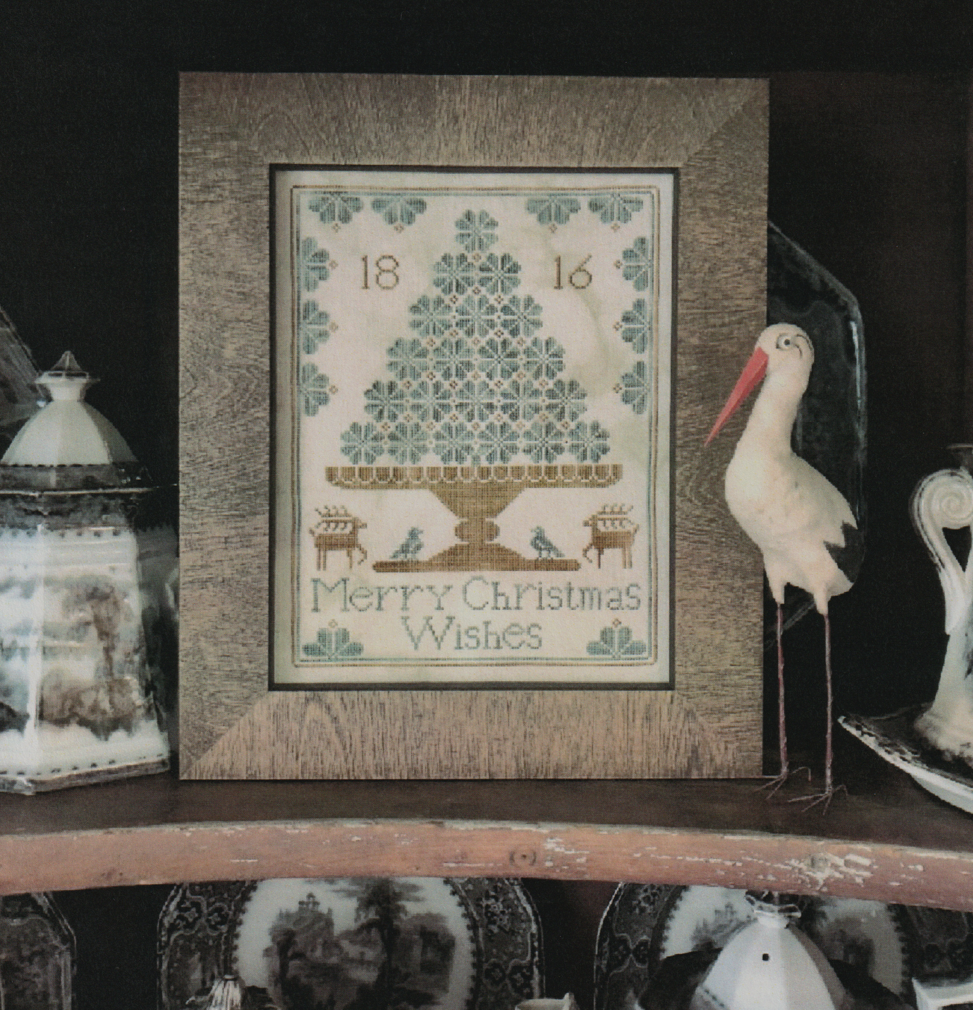 Merry Christmas Wishes - Cross Stitch Pattern