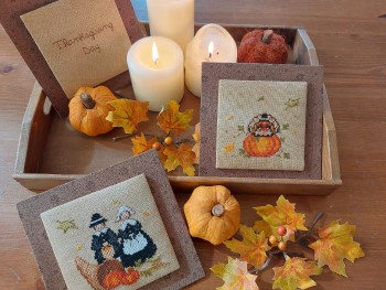 Thanksgiving Day Tris - Cross Stitch Pattern 