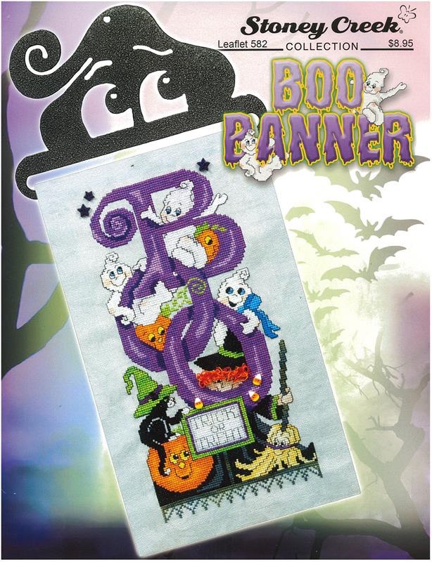 Boo Banner - Cross Stitch Pattern