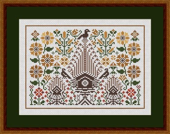 Late Summer Birdhouses - Cross Stitch Pattern