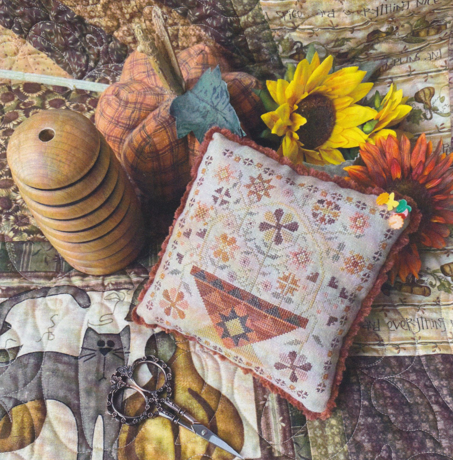 Betsy's Autumn Basket - Cross Stitch Pattern