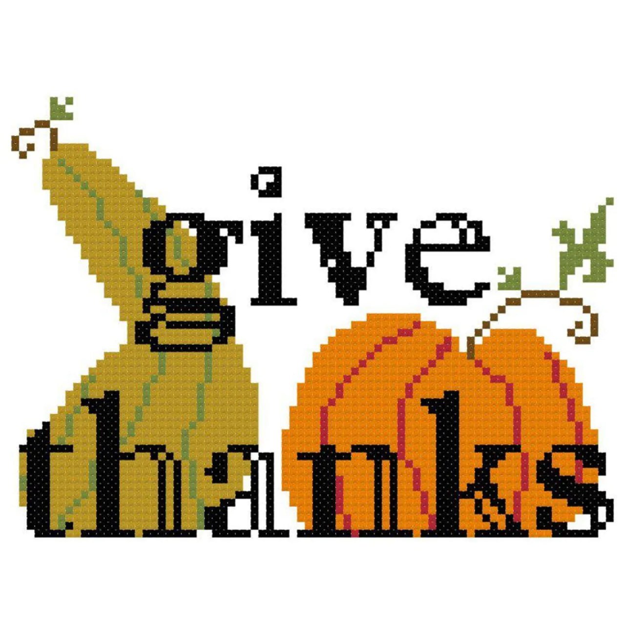 Give Thanks  - Cross Stitch Pattern