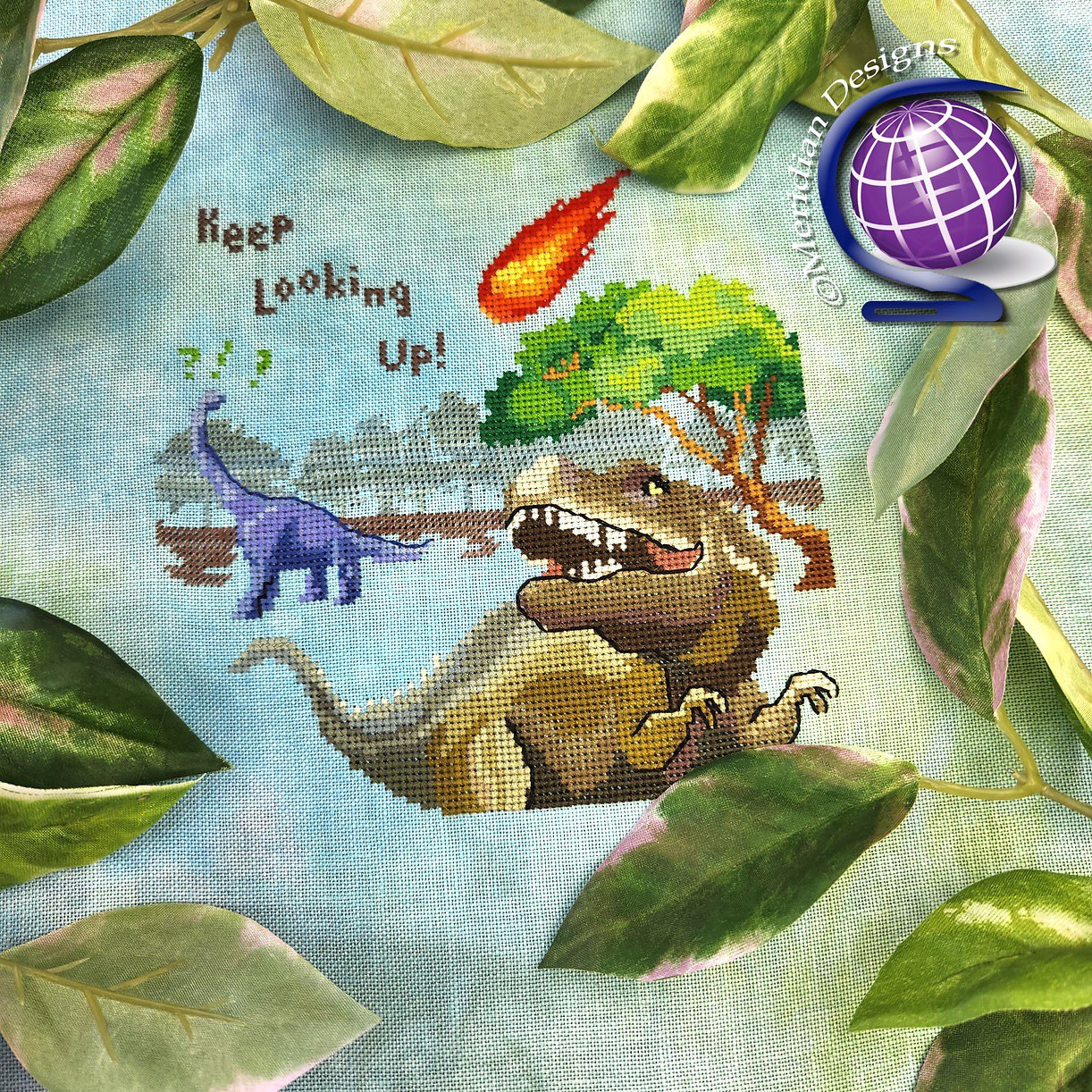 Keep Looking Up - Cross Stitch Pattern
