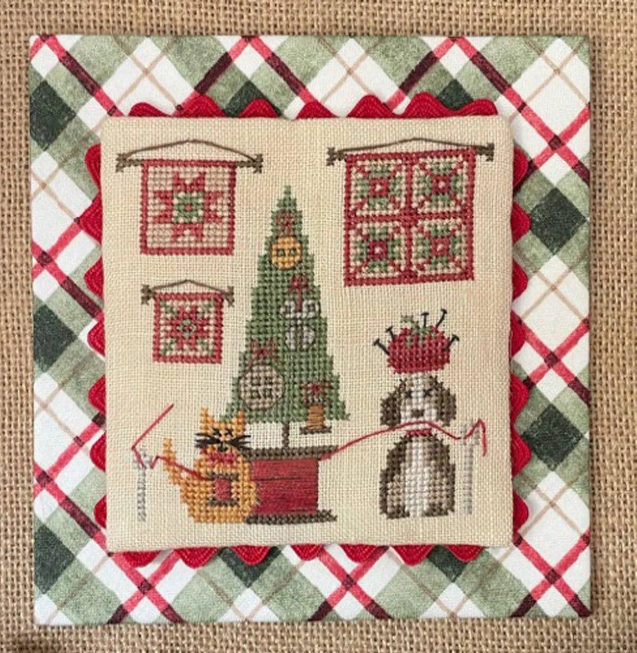 Paws Under The Tree - Cross Stitch Pattern