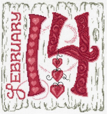 February 14th - Cross Stitch Pattern