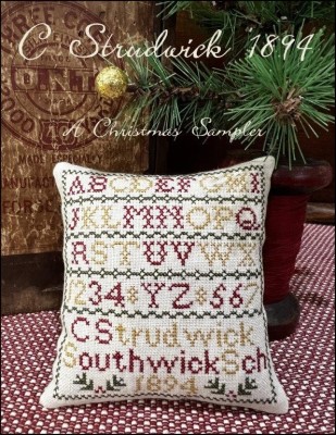 C Strudurick 1894 Christmas Sampler  - Cross Stitch Pattern