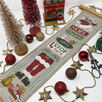 Jolly Christmas Bell Pull - Cross Stitch Pattern