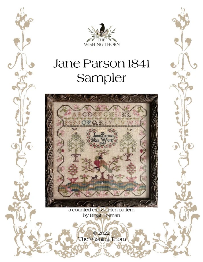 Jane Parson Sampler 1841 - Cross Stitch Pattern