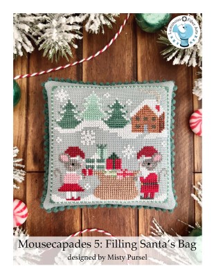 Mousecapades 5 - Filling Santa's Bag  - Cross Stitch Pattern
